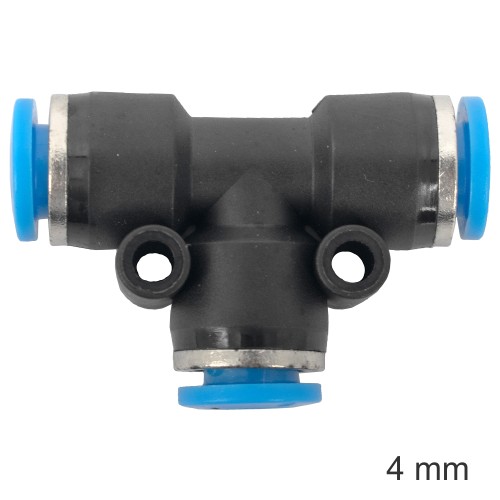 PU HOSE FITTING TEE 4MM