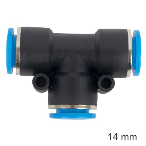 PU HOSE FITTING TEE 14MM