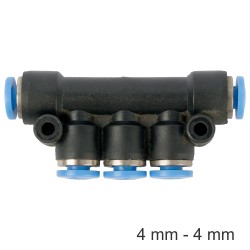 PU HOSE FITTING MANIFOLD 4MM-4MM PU HOSE FITTING MANIFOLD 4MM-4MM