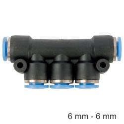 PU HOSE FITTING MANIFOLD 6MM-6MM PU HOSE FITTING MANIFOLD 6MM-6MM