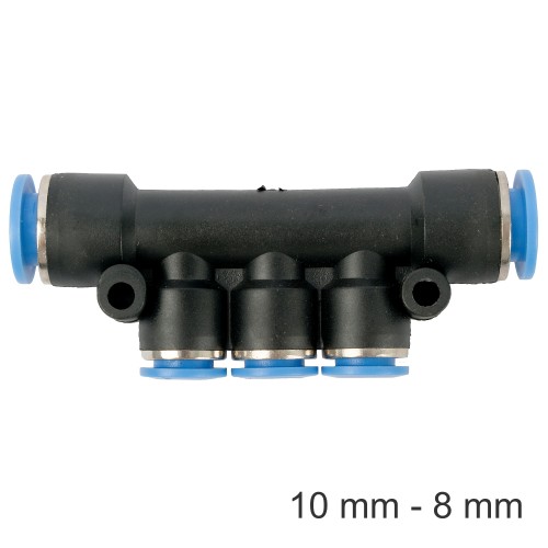 PU HOSE FITTING MANIFOLD 10MM-8MM