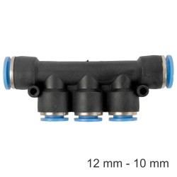 PU HOSE FITTING MANIFOLD 12MM-10MM PU HOSE FITTING MANIFOLD 12MM-10MM