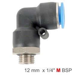 ELBOW W/O-RING 12MM-1/4 M PU HOSE FITTING ELBOW W/O-RING 12MM-1/4 M PU HOSE FITTING