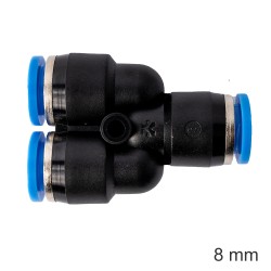 PU HOSE FITTING Y JOINT 8MM