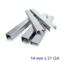 STAPLES 14MM 21 GAUGE 5000 PER BOX STAPLES 14MM 21 GAUGE 5000 PER BOX