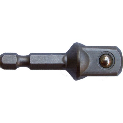 SOCKET ADAPTOR 1/4"M SQ X 75MM 1/4"M HEX  SHANK BULK