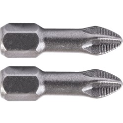 PHIL.2 X 25MM INS.BIT 2/CARD