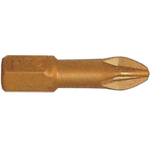 POZI 2 X 25MM INSERT BIT TORSION TITANIUM COATED PZ2