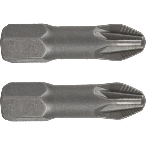 POZI.3 X 25MM INS.BIT 2/CARD