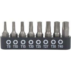 S/D TORX TAMP.RES. BIT SET 8PCE S/D TORX TAMP.RES. BIT SET 8PCE