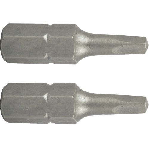 SQUARE RECESS INS. BIT NO.1X25MM 2/CARD