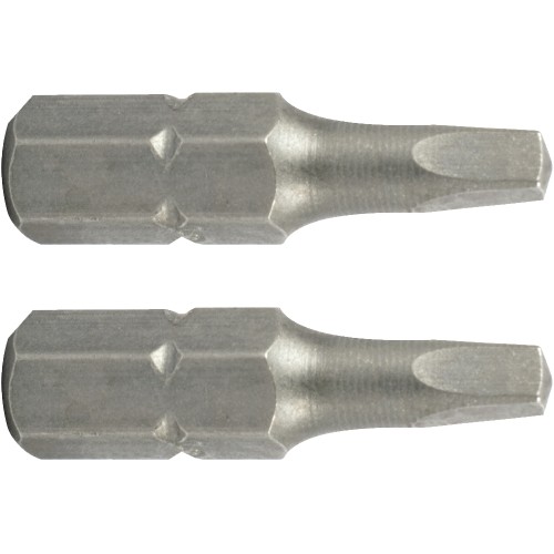 SQUARE RECESS INS. BIT NO.2X25MM 2/CARD