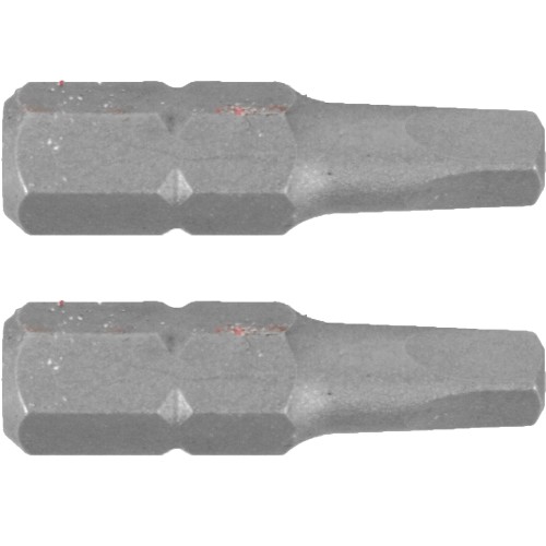 SQUARE RECESS INS.BIT NO.3X25MM 2/CARD