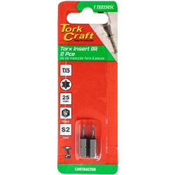 TORX TX 5 CLASSIC BIT 25MM 2PC CARDED TORX TX 5 CLASSIC BIT 25MM 2PC CARDED