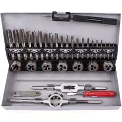 TAP AND DIE SET 32PCE 3-12MM HSS IN STEEL CASE TAP AND DIE SET 32PCE 3-12MM HSS IN STEEL CASE