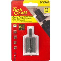 3 IN 1 ROTARY RASP CYL. / HOLE SAW / PLUG CUTTER 25MM X 35MM 3 IN 1 ROTARY RASP CYL. / HOLE SAW / PLUG CUTTER 25MM X 35MM