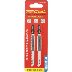 T-SHANK JIGSAW BLADE FOR HARDWOOD 1.7MM 14TPI 100MM 2PC T-SHANK JIGSAW BLADE FOR HARDWOOD 1.7MM 14TPI 100MM 2PC