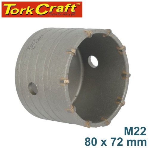 HOLLOW CORE BIT TCT 80 X 72MM M22 HOLLOW CORE BIT TCT 80 X 72MM M22