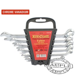 6PCS DEEP OFFSET COMBINATION SPANNER SET 8-10-12-13-14-17MM 6PCS DEEP OFFSET COMBINATION SPANNER SET 8-10-12-13-14-17MM