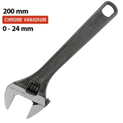 SHIFTING SPANNER 8" 200MM 0-24MM