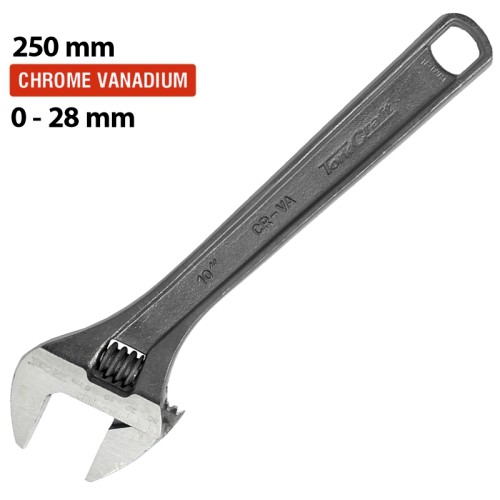 SHIFTING SPANNER 10" 250MM 0-28.8MM