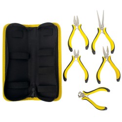 TORK CRAFT 5PC MINI PLIER SET C/W CARRY BAG