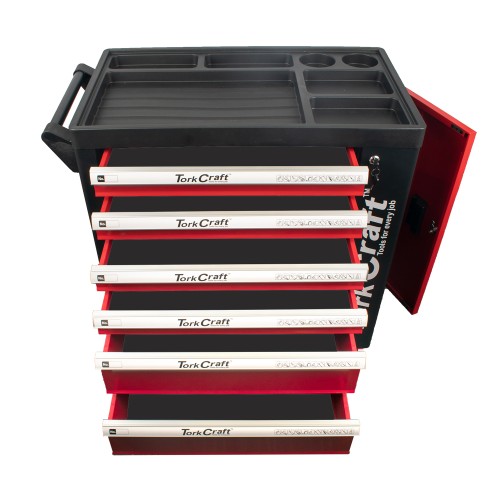 TORK CRAFT 6 DRAWER ROLLER TOOL CABINET ON CASTORS EMPTY MOD TC620050