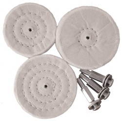 3 PCE WHITE BUFF SET ALL PORTABLE DRILLS 3 PCE WHITE BUFF SET ALL PORTABLE DRILLS