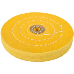 BUFFING PAD SOFT 150MM TO FIT 12.5MM ARBOR/SPINDLE - YELLOW BUFFING PAD SOFT 150MM TO FIT 12.5MM ARBOR/SPINDLE - YELLOW
