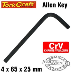 ALLEN KEY CRV BLACK FINISHED 4.0 X 65 X 23MM ALLEN KEY CRV BLACK FINISHED 4.0 X 65 X 23MM