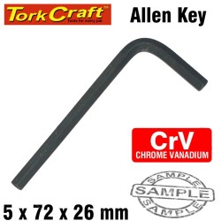 ALLEN KEY CRV BLACK FINISHED 5.0 X 72 X 26MM ALLEN KEY CRV BLACK FINISHED 5.0 X 72 X 26MM