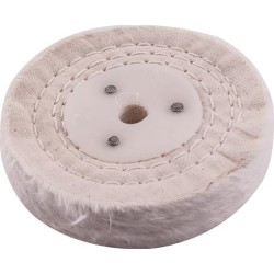 WHITE BUFF/MOP 100MM X 2 SECTION X 20MM THICK WHITE BUFF/MOP 100MM X 2 SECTION X 20MM THICK