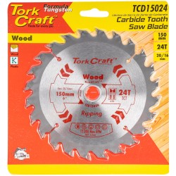 BLADE TCT 150 X 24T 20/16 GENERAL PURPOSE RIP WOOD BLADE TCT 150 X 24T 20/16 GENERAL PURPOSE RIP WOOD