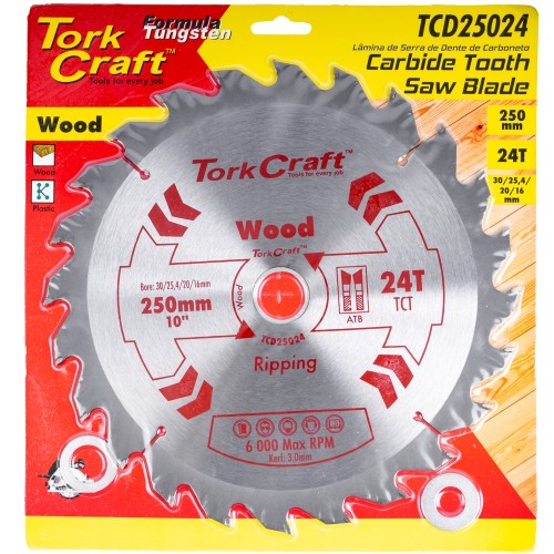 BLADE TCT 250 X 24T 30-16 GENERAL PURPOSE RIP