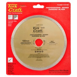 DIAMOND BLADE 180MM X 25.4 CONTINUES RIM DIAMOND BLADE 180MM X 25.4 CONTINUES RIM
