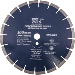 DIAMOND BLADE 300 X 25.4MM OLD CONCRETE LASER WELDED SEGMENTED DIAMOND BLADE 300 X 25.4MM OLD CONCRETE LASER WELDED SEGMENTED