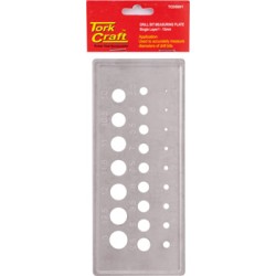 DRILL BIT MEASURING PLATE 1-13MM (0.5 INCR) DRILL BIT MEASURING PLATE 1-13MM (0.5 INCR)
