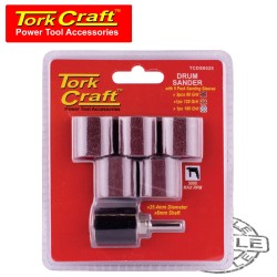 DRUM SANDER 25.4MM DIAM. 6MM SHAFT WITH 5/PK SANDING SLEEVES DRUM SANDER 25.4MM DIAM. 6MM SHAFT WITH 5/PK SANDING SLEEVES