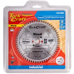 BLADE TCT EURO TIP 160X60T 2OMM BORE WOOD CUTTING PROFESIONAL