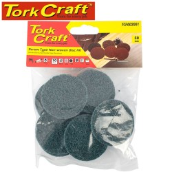 NON WOVEN DISC SCREW TYPE 50MM 10PC BLUE FINE FOR SURFACE COND. KIT NON WOVEN DISC SCREW TYPE 50MM 10PC BLUE FINE FOR SURFACE COND. KIT