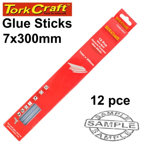 GLUE STICK 07 X 300MM 12PC HOT MELT GEN. PURPOSE EVA 18000CPS