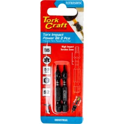 TORX TX 5 IMPACT BIT 50MM 2PC CARDED TORX TX 5 IMPACT BIT 50MM 2PC CARDED