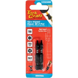 TORX TX 8 IMPACT BIT 50MM 2PC CARDED TORX TX 8 IMPACT BIT 50MM 2PC CARDED