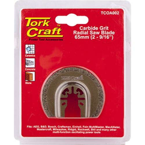 QUICK CHANGE CARBIDE GRIT RADIAL SAW BLADE 65MM(2-9/16")