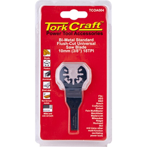 QUICK CHANGE FLUSH CUT METAL SAW BLADE 10MM(3/8")18TPI