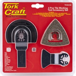 QUICK CHANGE OSCILATING TILE WORKING ACCESSORY KIT 4PC