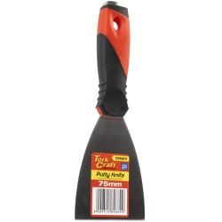 PUTTY KNIFE 75MM S/STEEL BLADE SOFT GRIP STEEL CAP PUTTY KNIFE 75MM S/STEEL BLADE SOFT GRIP STEEL CAP