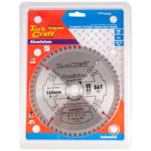 BLADE TCT 160 X 56T 20/16MM ALUM CUTTING PROFESIONAL INDUSTRIAL