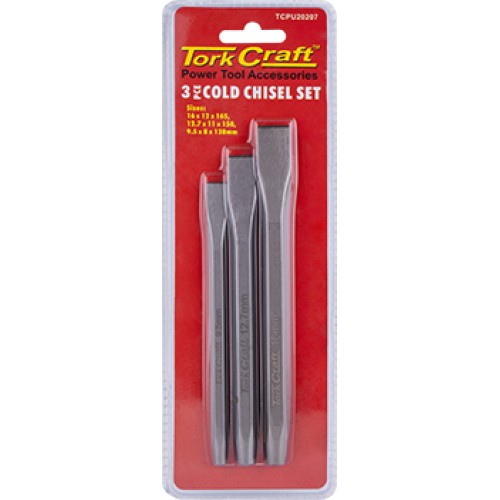 TORK CRAFT COLD CHISEL 3PC