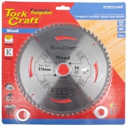 TCT SAW BLADE 216MM X 2.0MM X 30MM X 60T WOOD THIN KERF TCT SAW BLADE 216MM X 2.0MM X 30MM X 60T WOOD THIN KERF